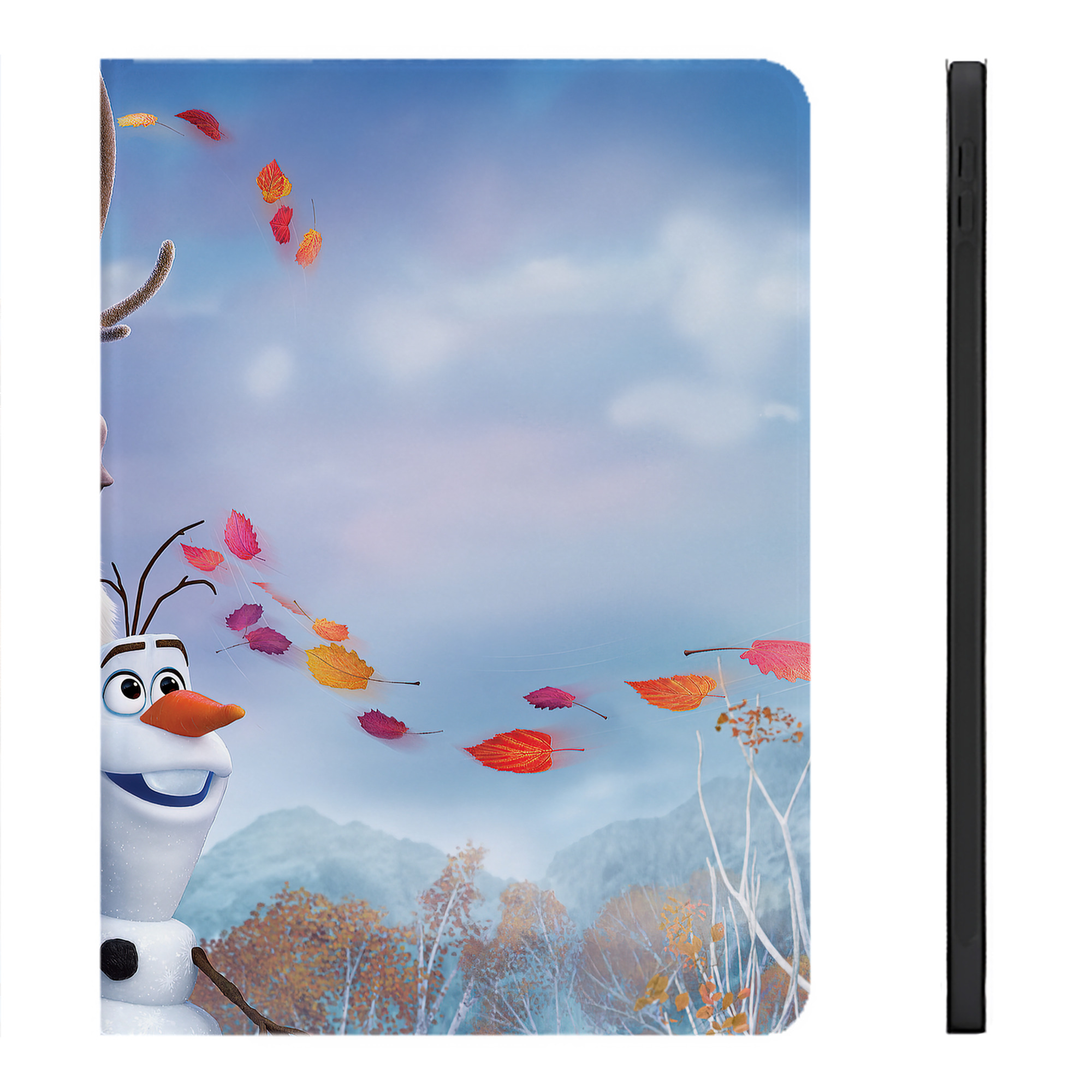 （画像用） アナと雪の女王 アンナ エルサ Frozen Anna Elsa IPadケース ペンホルダー付き ブックスタイルデザイン